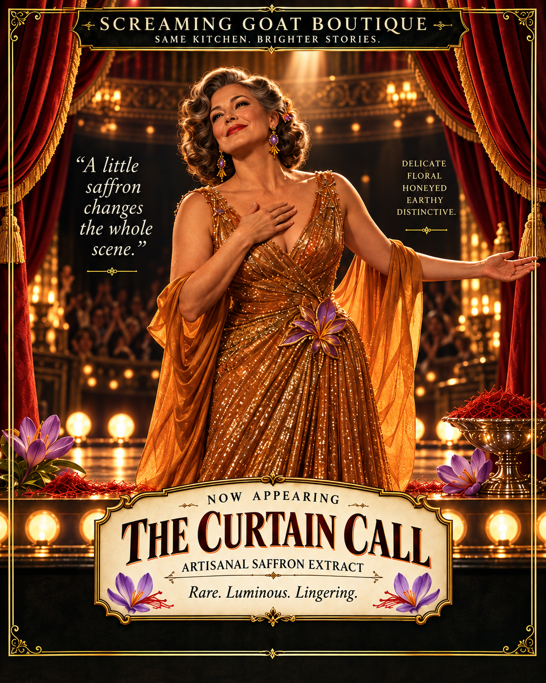 The Curtain Call, the Saffron founding character